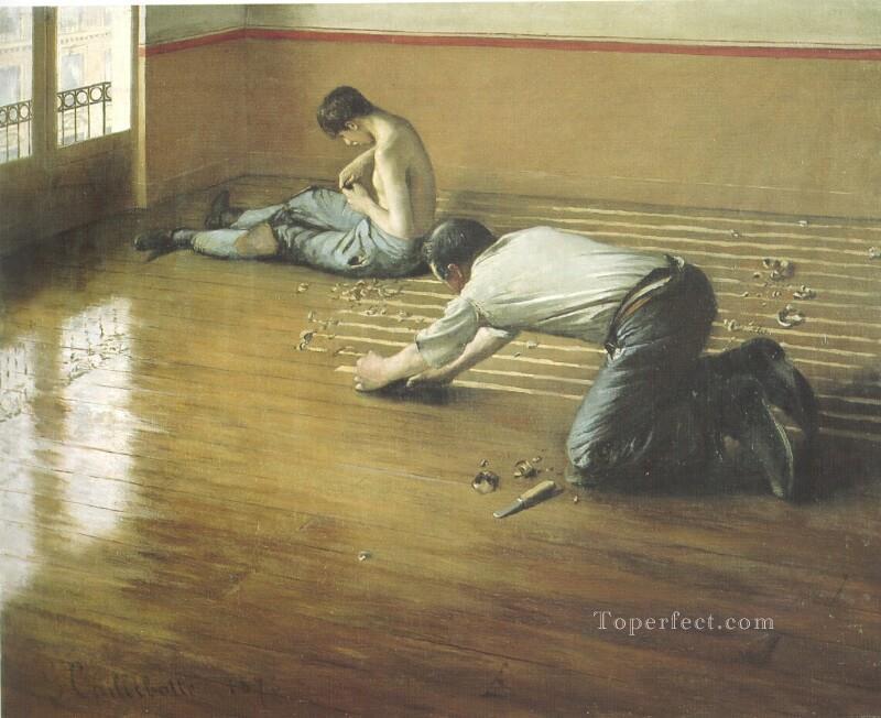 The Floor Scrapers2 Gustave Caillebotte Oil Paintings